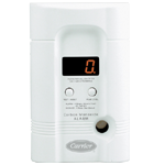 A white carrier gas detector with a digital display on a white background.