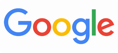 The google logo is a rainbow of colors on a white background.