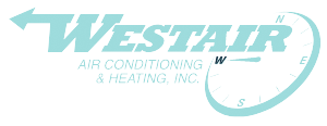 A logo for westair air conditioning and heating inc.