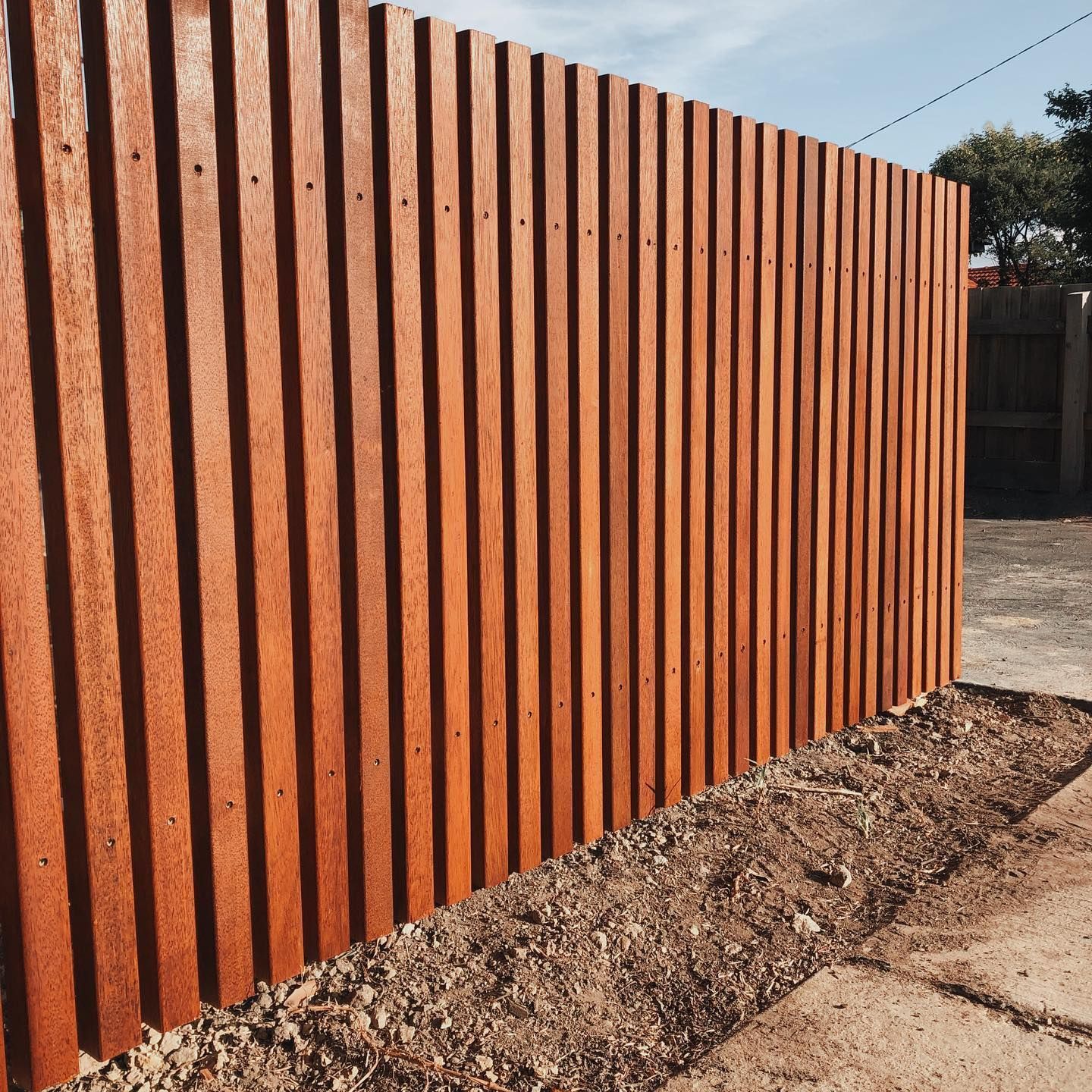 bespoke wooden front fence