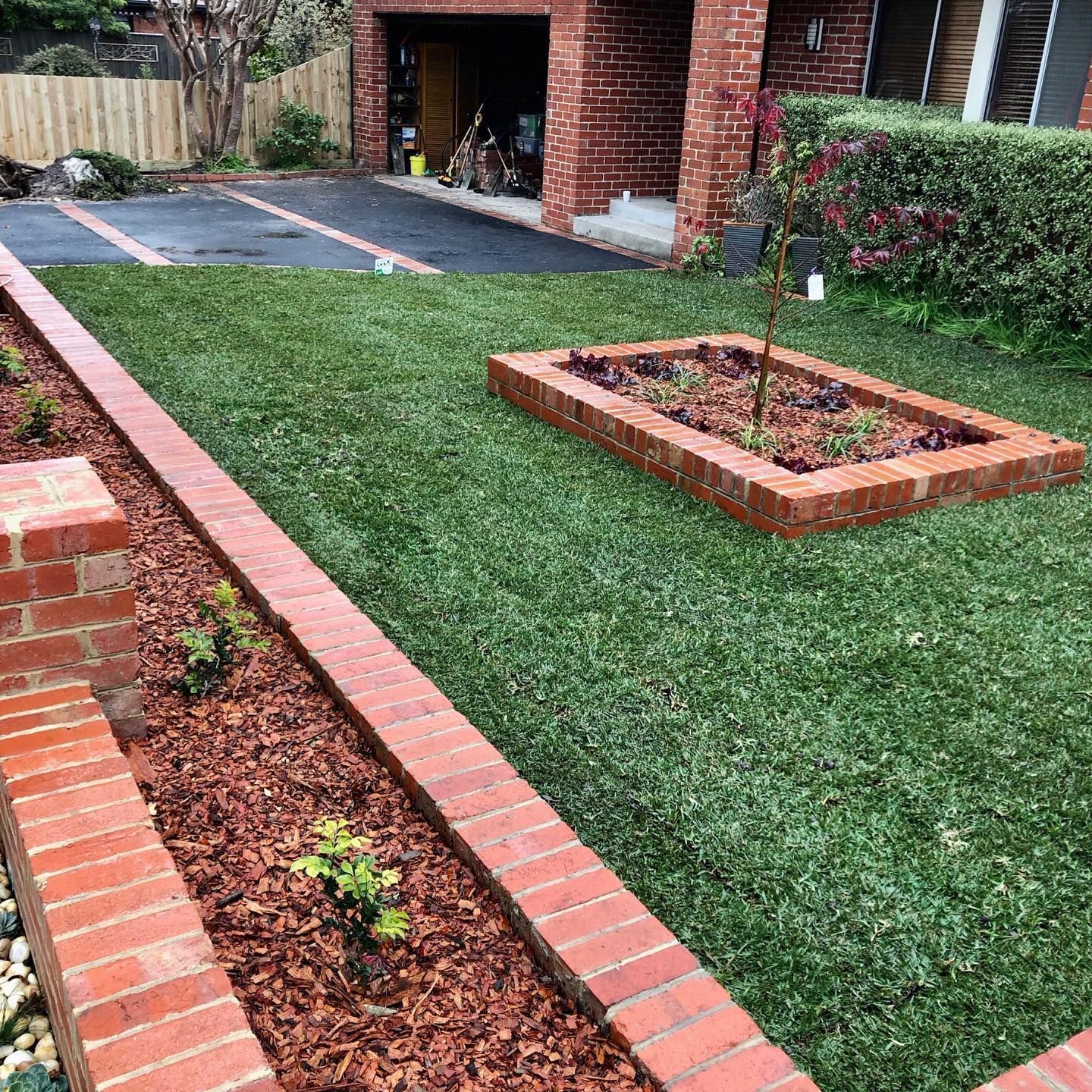 brick garden edging