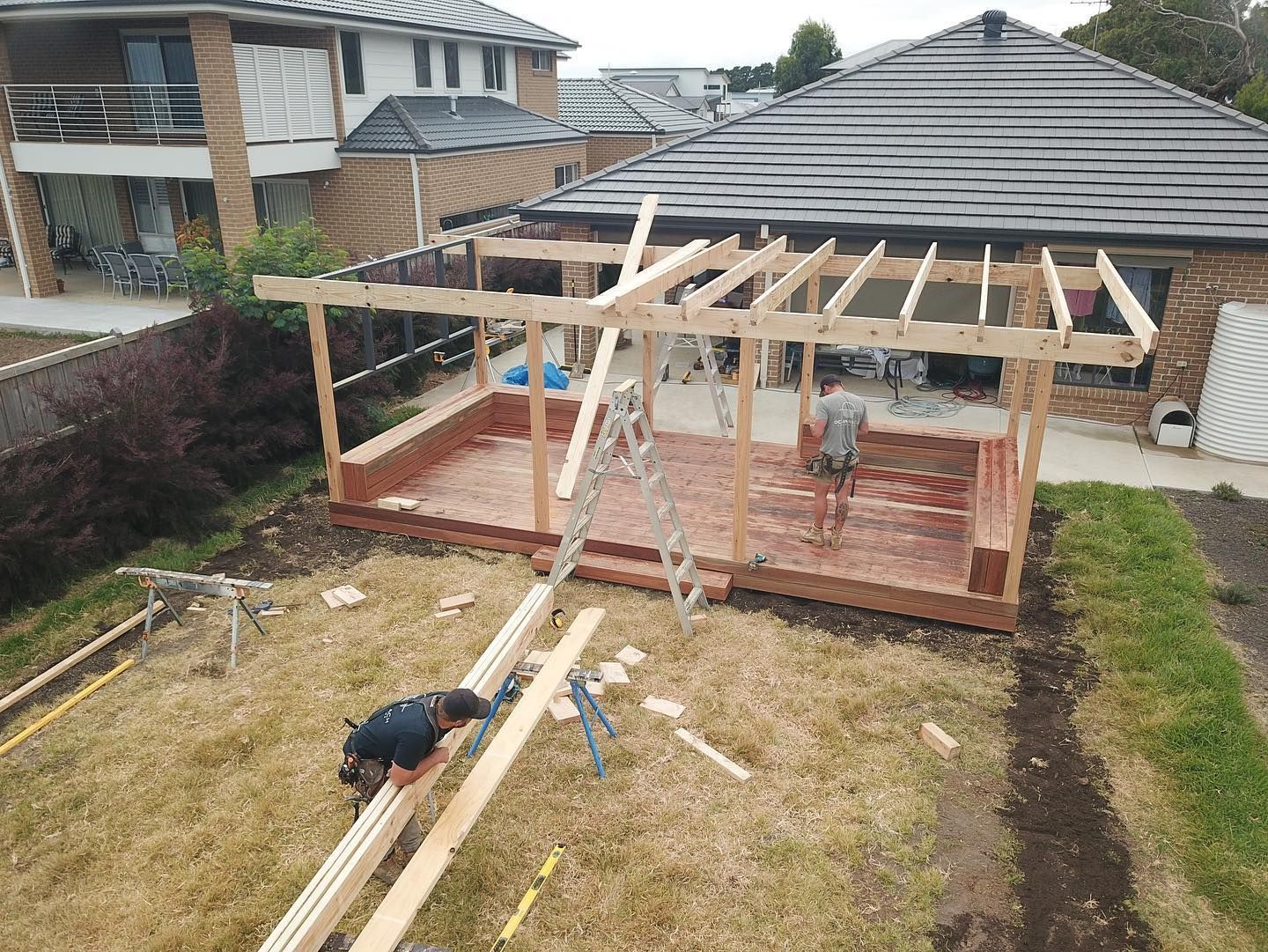 deck and pergola construction