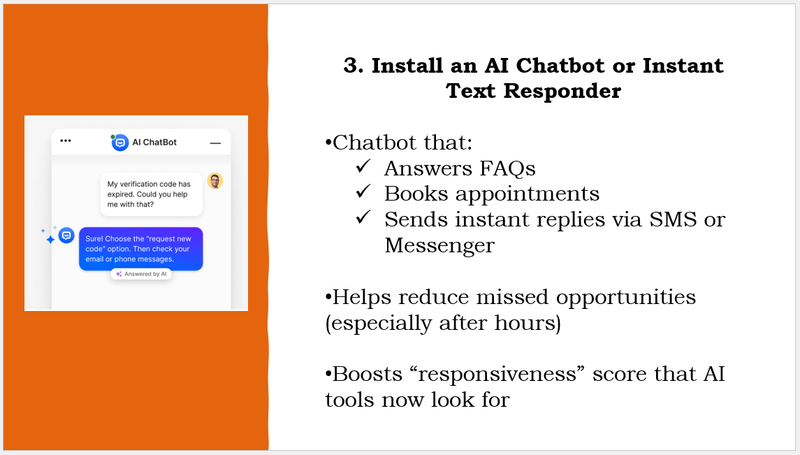 A screenshot of an ai chatbot or instant text responder