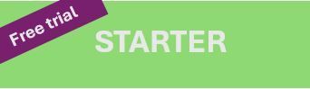 A green background with the word starter on it.