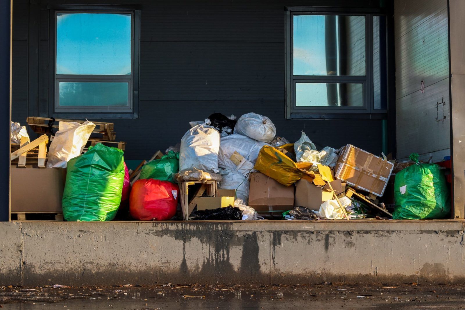 Large pile of mixed junk and debris ready for professional junk hauling near me