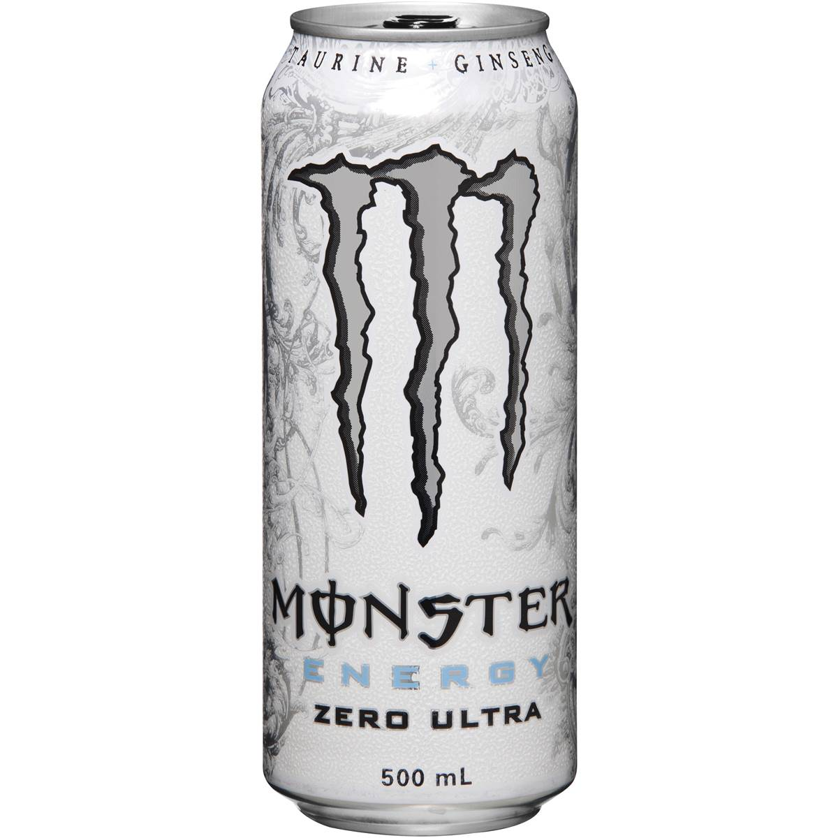 a white can of monster energy zero ultra