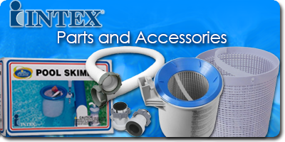 an advertisement for intex parts and accessories for swimming pools