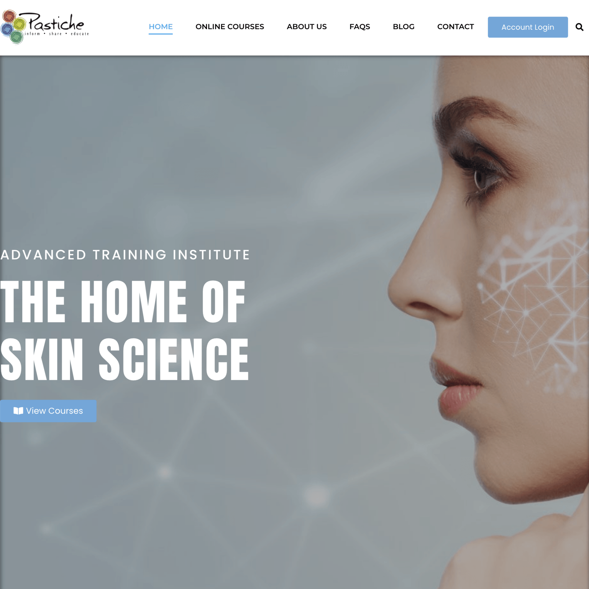 Pastiche training - the home of skin science