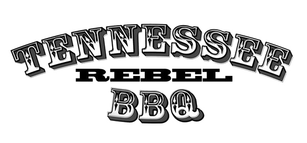The logo of Tennessee Rebel BBQ.