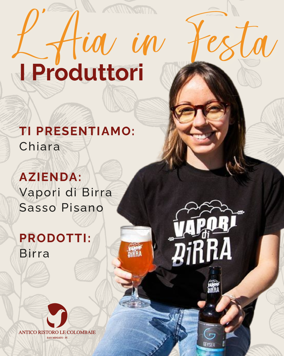 Chiara di Vapori di Birra – Sasso Pisano