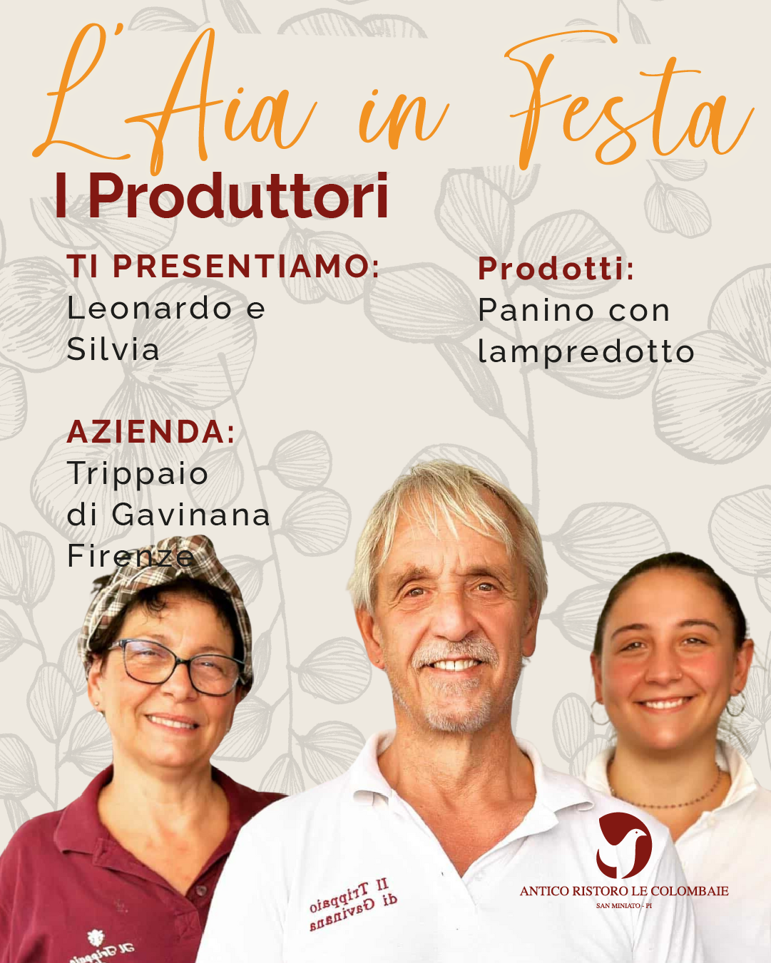 Leonardo e Silvia de Il Trippaio di Gavinana – Firenze