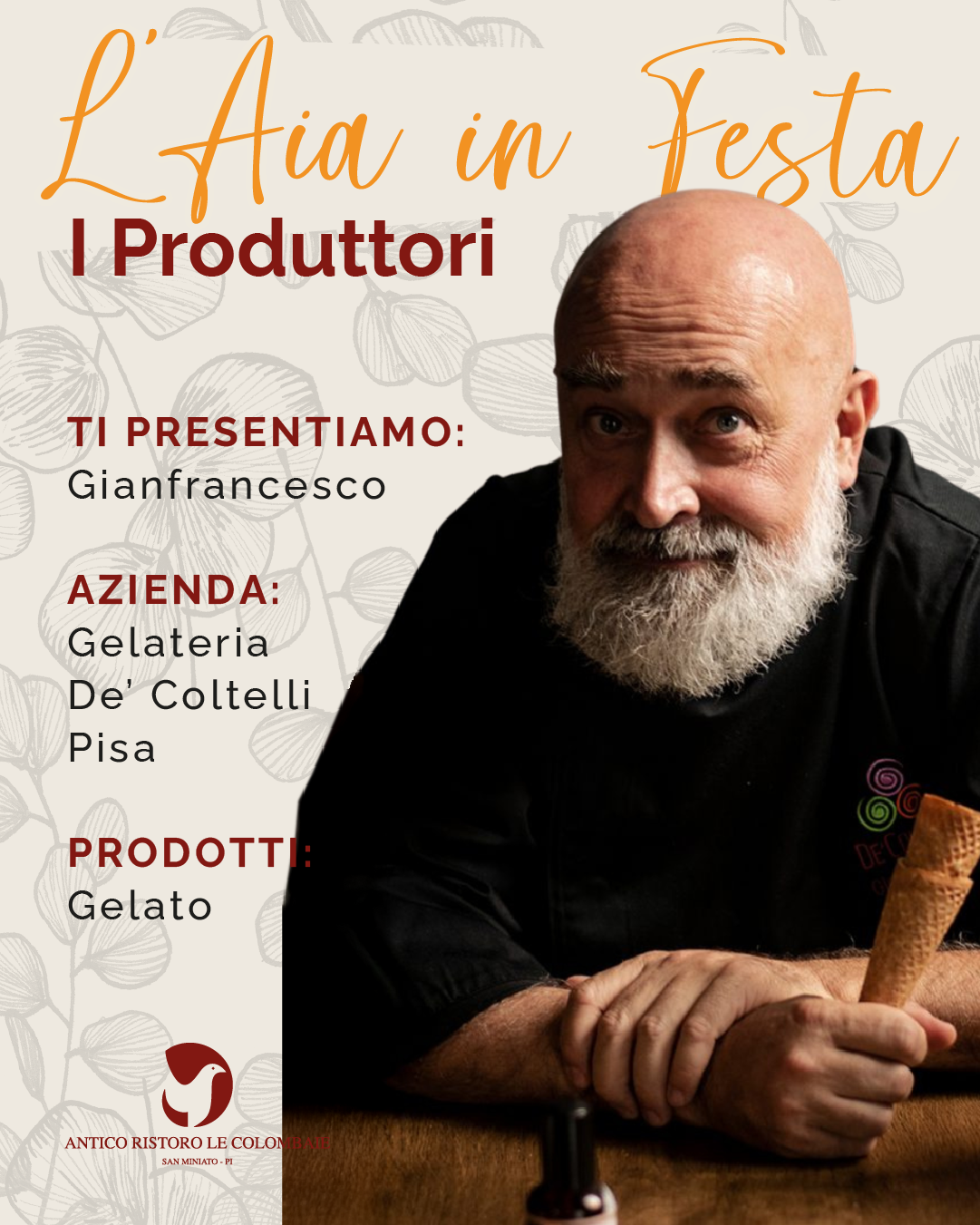 Gianfrancesco della Gelateria dei Coltelli – Pisa