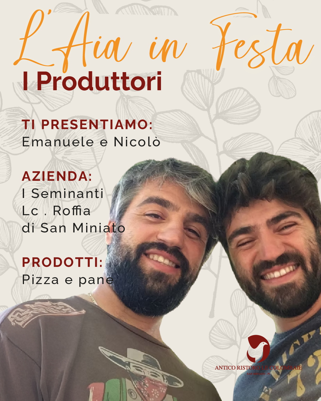 Daniele e Niccolò de I Seminanti – San Miniato