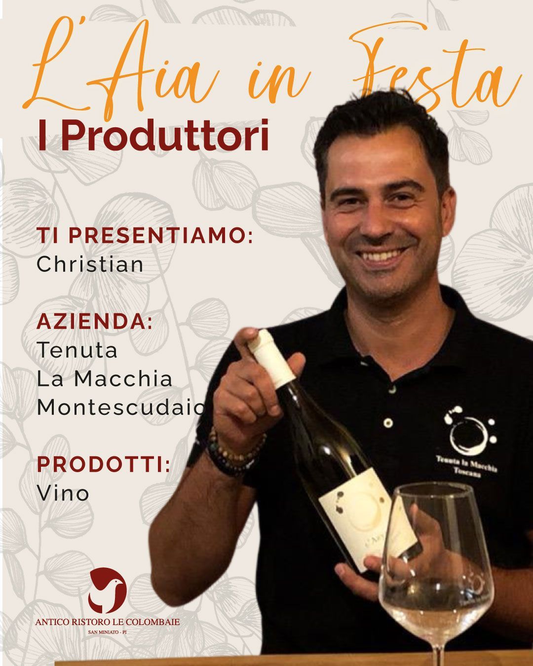 Christian di Tenuta La Macchia – Montescudaio