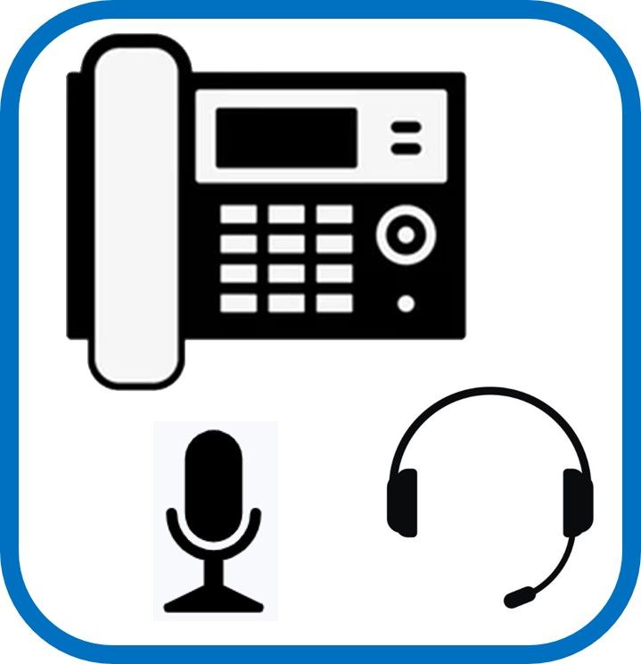 Un icono en blanco y negro de un teléfono sobre un fondo blanco.