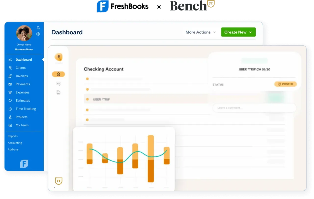 FreshBooks Dashboard