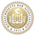 Massachusetts Bar Association seal with scales of justice, 1911.