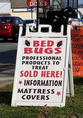 Bug Exterminator — Bed Bugs Sign in Holmes, PA