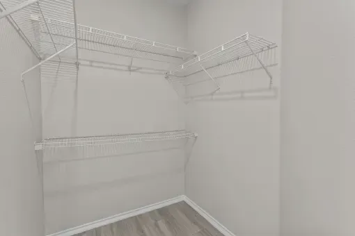 the spacious walk in closet at thebrookbrook apartments