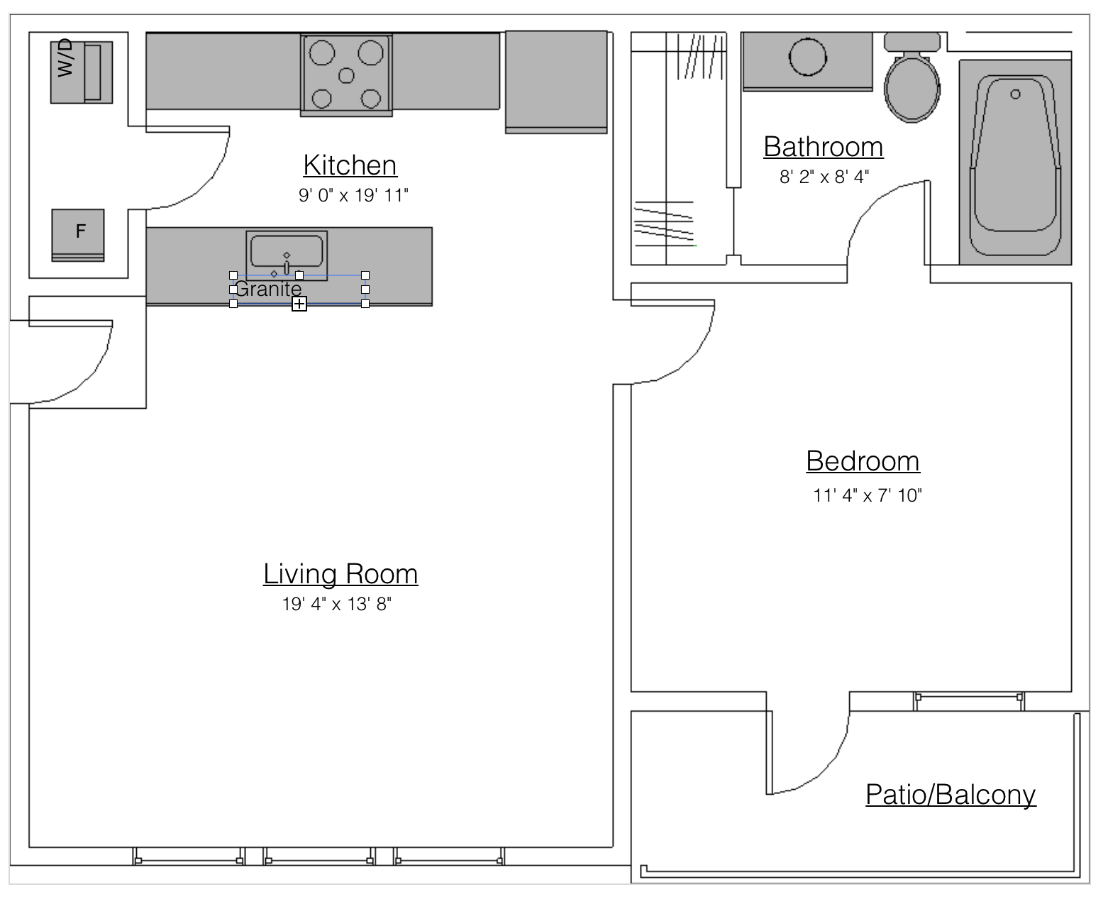 Glenn Floor Plan Apartments On Edgehill Columbus Oh