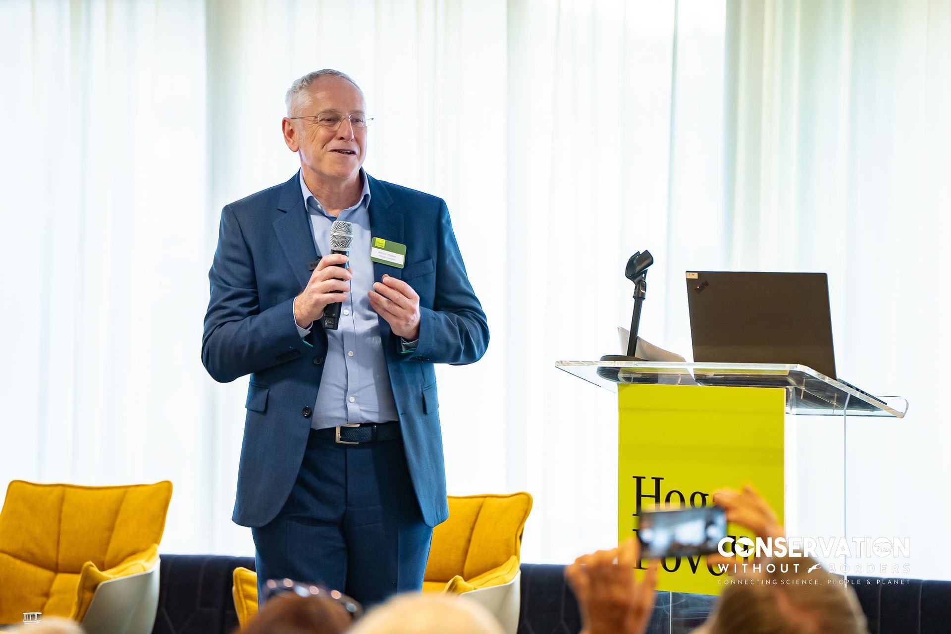 Adrian Walker, Partner Hogan Lovells at the Conservation Without Borders' Flight of the Vultures event