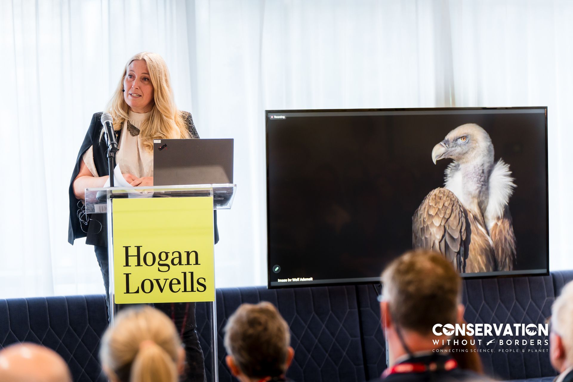 Sacha Dench at the Conservation Without Borders' Flight of the Vultures event