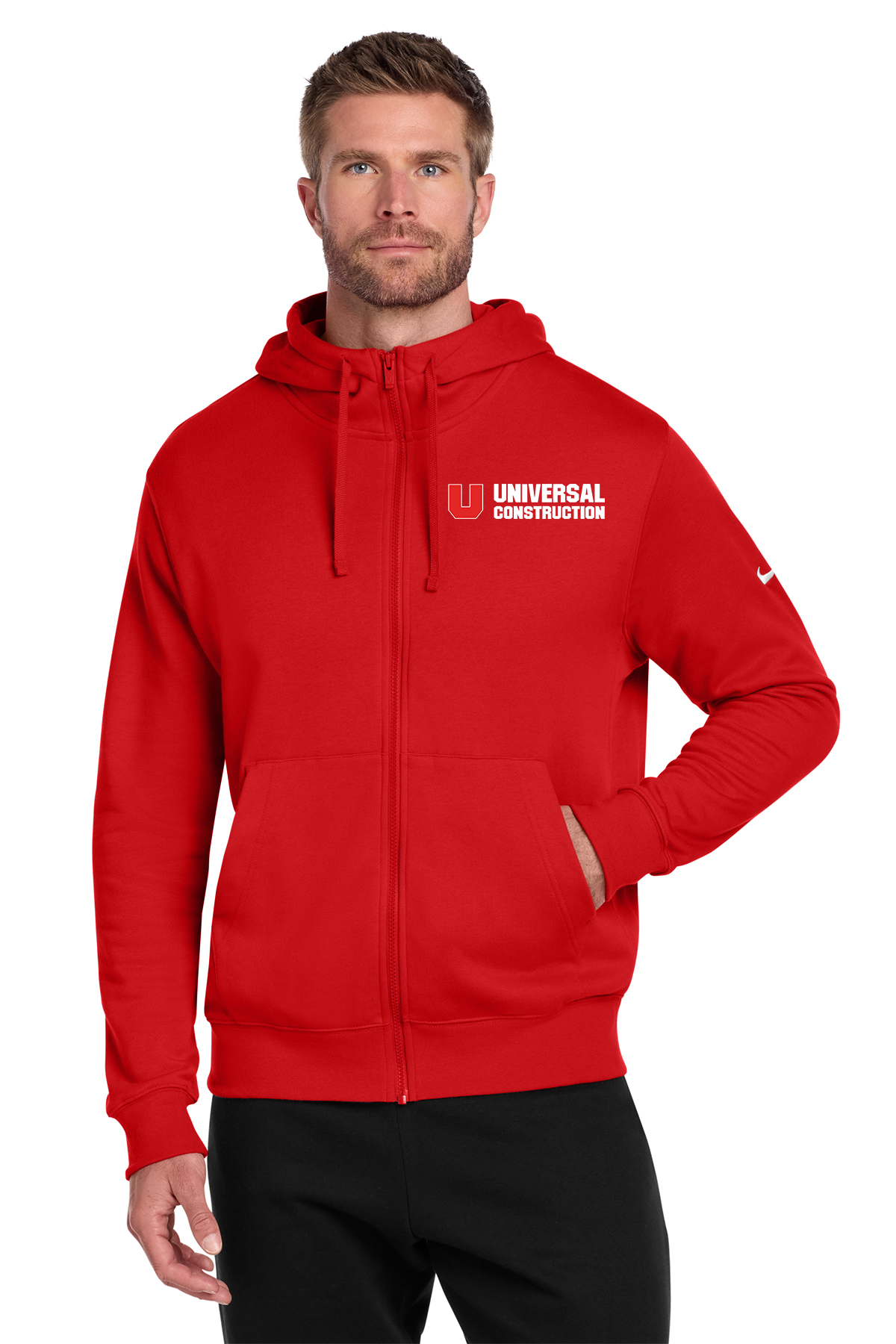 Nike Club Fleece Sleeve Swoosh Full-Zip Hoodie