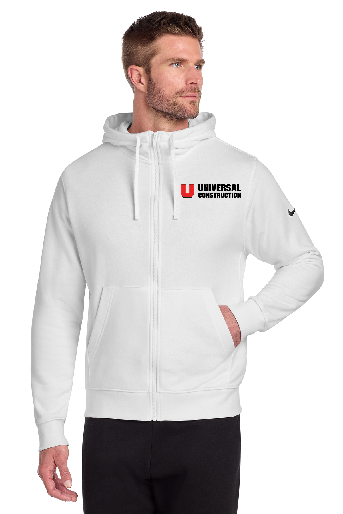 Nike Club Fleece Sleeve Swoosh Full-Zip Hoodie