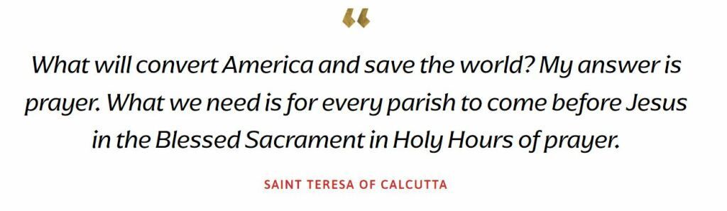 St. Mother Teresa of Calcutta Eucharist