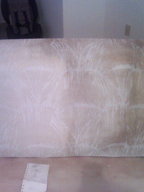 A piece of paper with a pattern on it is on a table