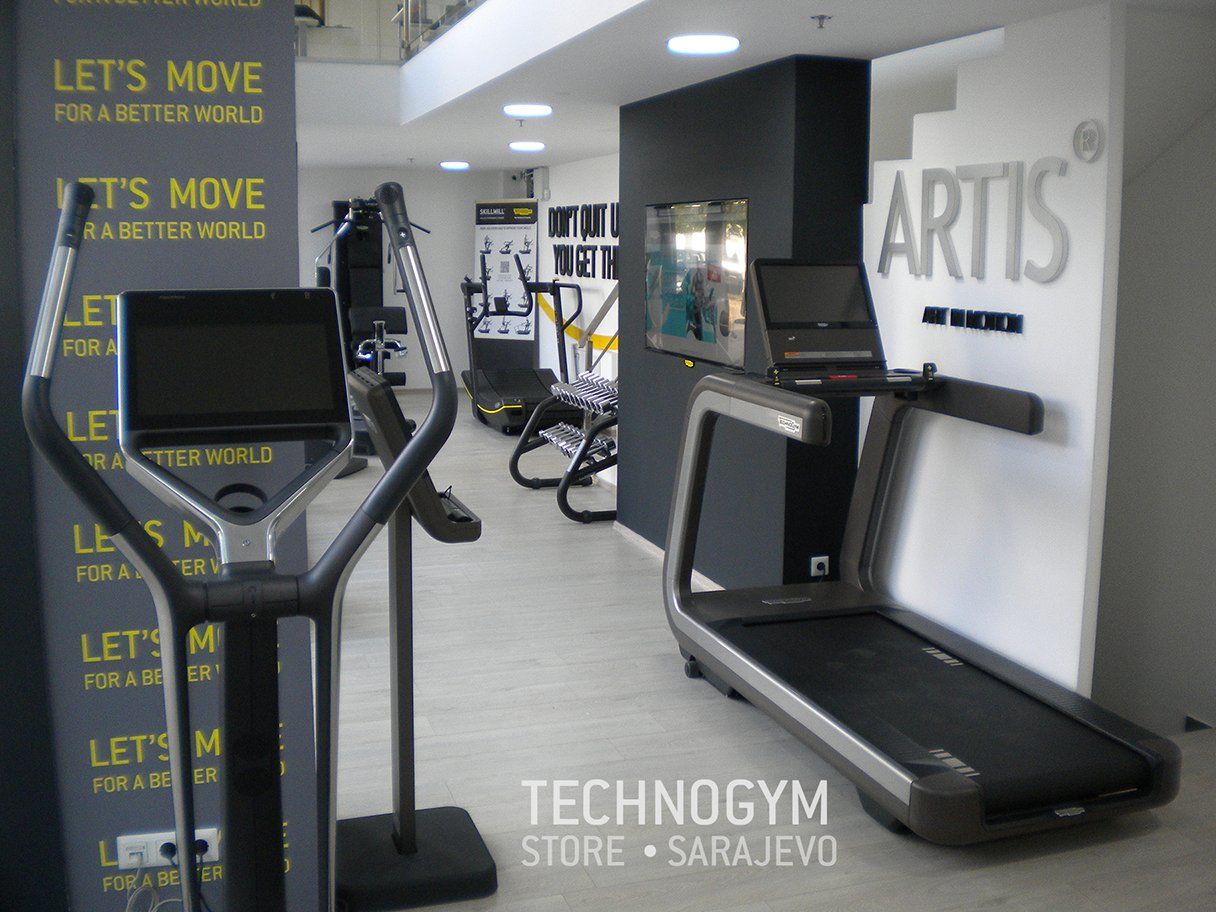 Traka za trčanje u teretani sa natpisom idemo