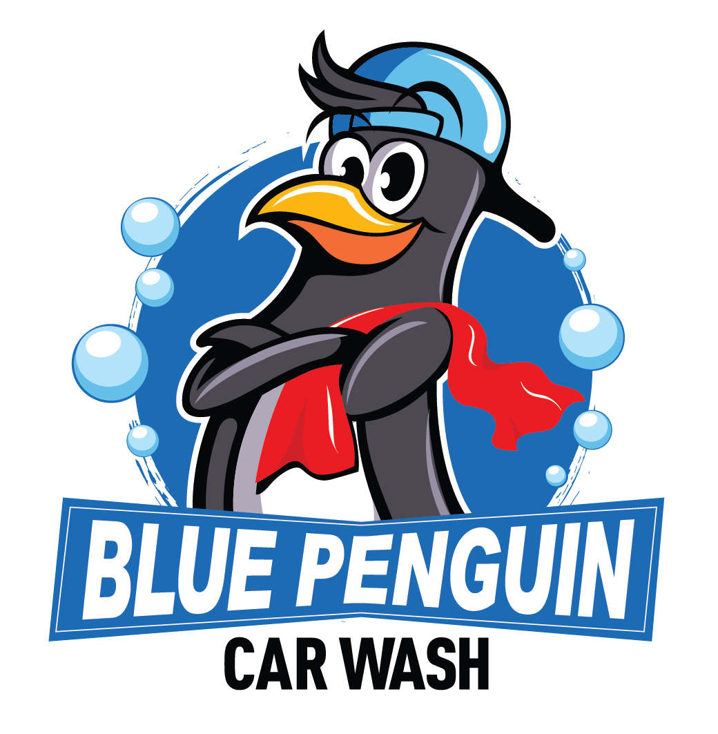 Blue Penguin's mascot, a penguin wearing a baseball cap.