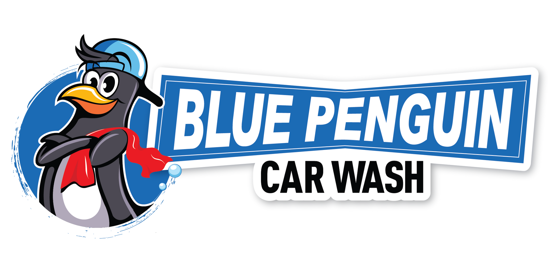BLUE PENGUIN CAR WASH LOGO