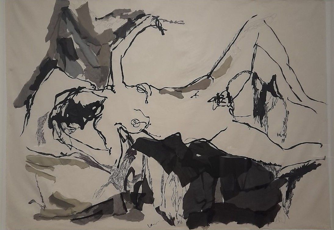 quadro in tessuto calicò opera pittrice britannica Tracey Emin