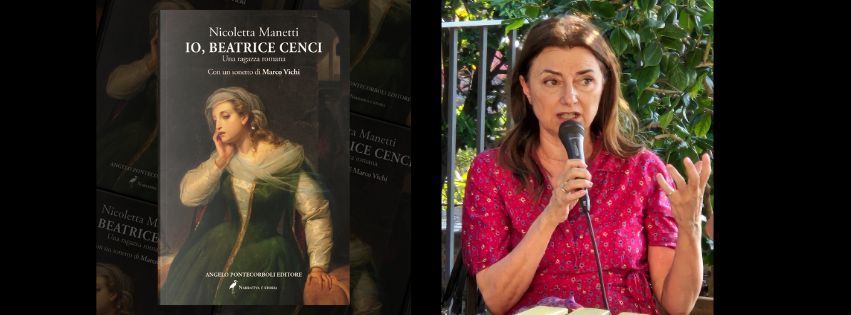 nicoletta Manetti copertina libro beatrice cenci segnalibro