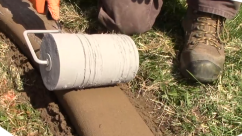 Stamping and coloring icon