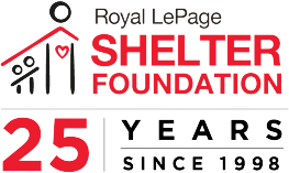 A logo for the royal lepage shelter foundation