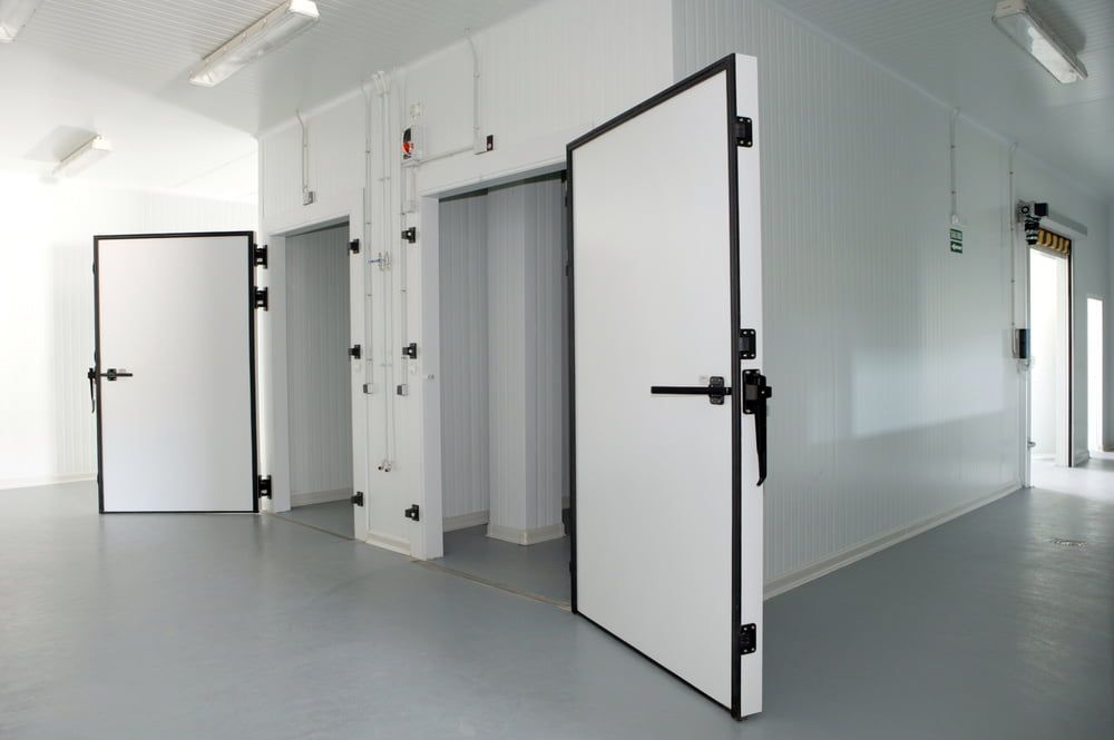 Two White Cool Rooms — Gordon's Air Conditioning & Refrigeration Services in Sunshine Coast, QLD