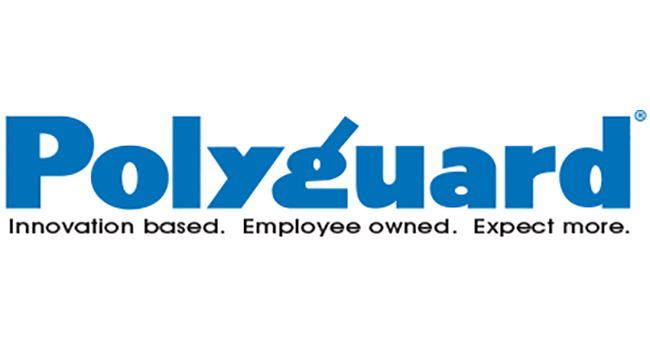 Polyguard logo in blue; text reads 