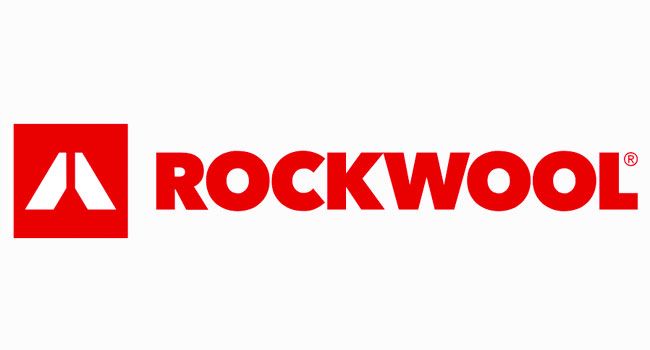 Red square logo with a white shape, "ROCKWOOL" text.