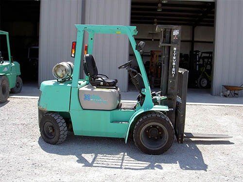 Light Blue Forklift — Servicing Equipment in Fort Worth, TX