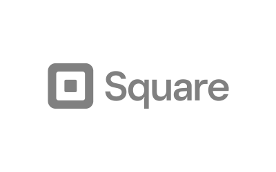 A square logo on a white background.