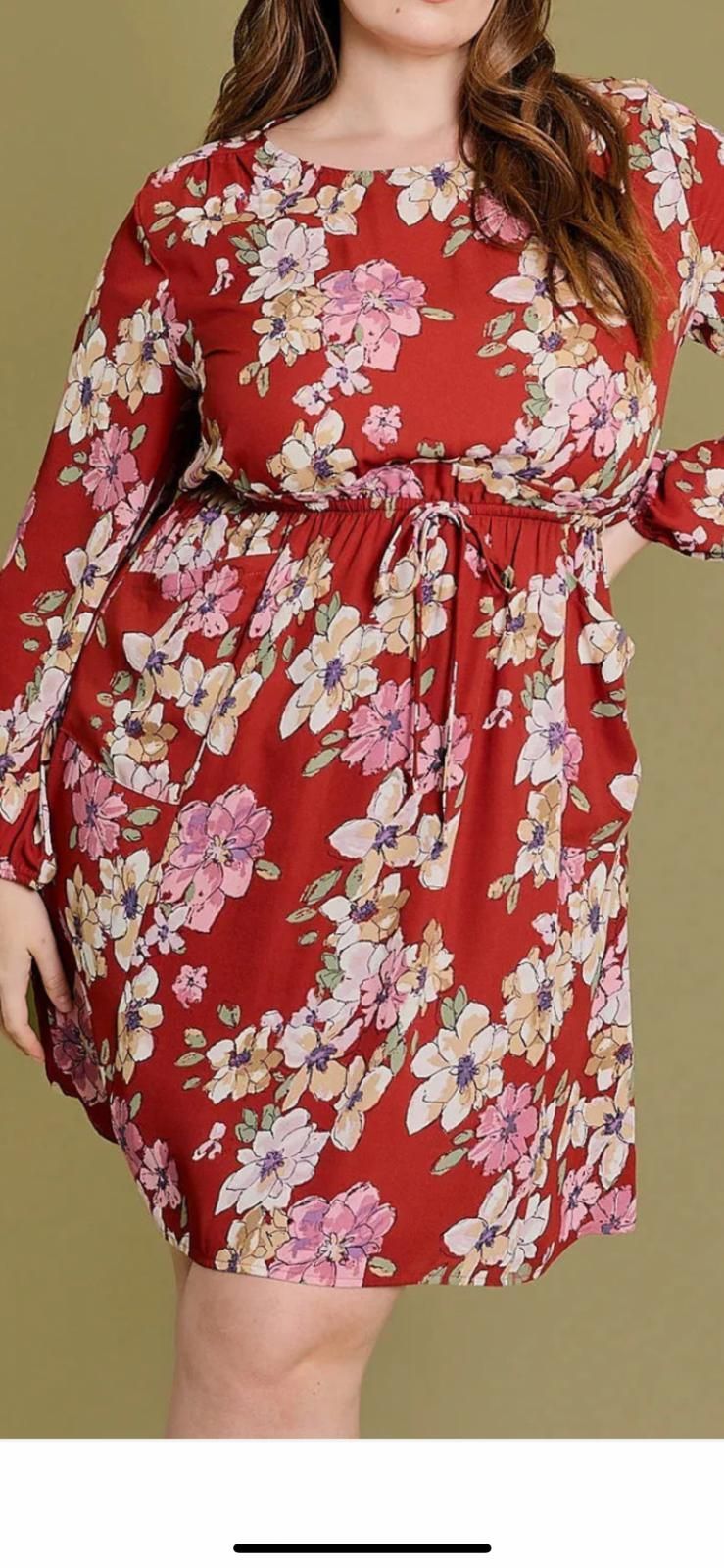Waist chiffon mini dress