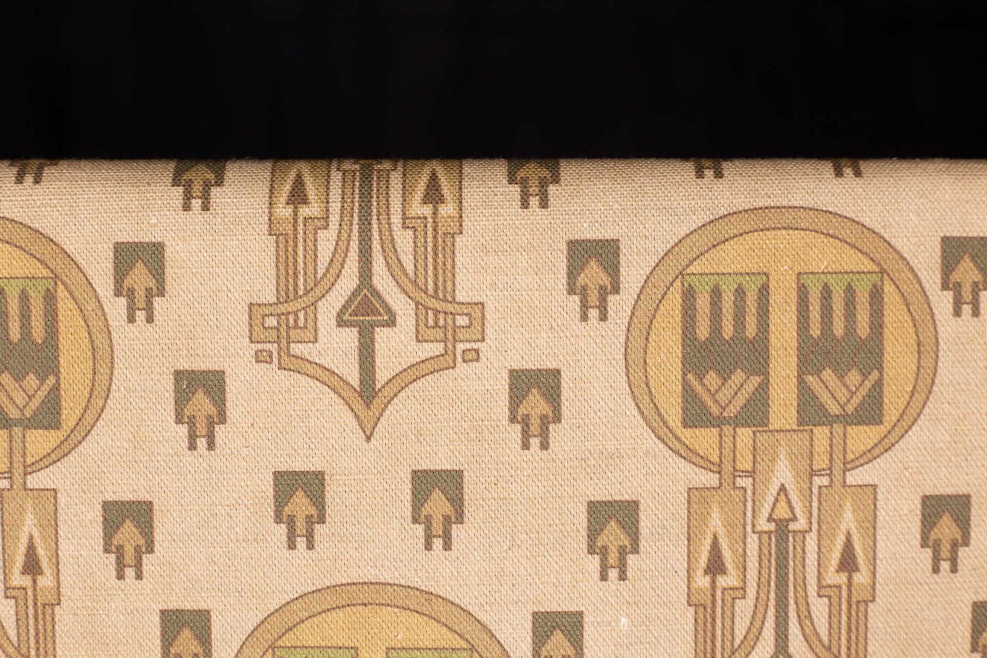 A close up of a piece of fabric with a pattern on it.