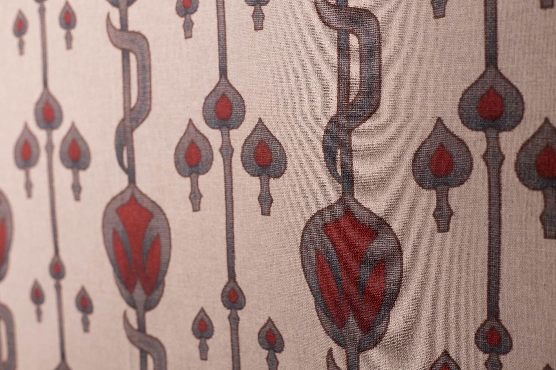 A close up of a fabric with a pattern of spades on it