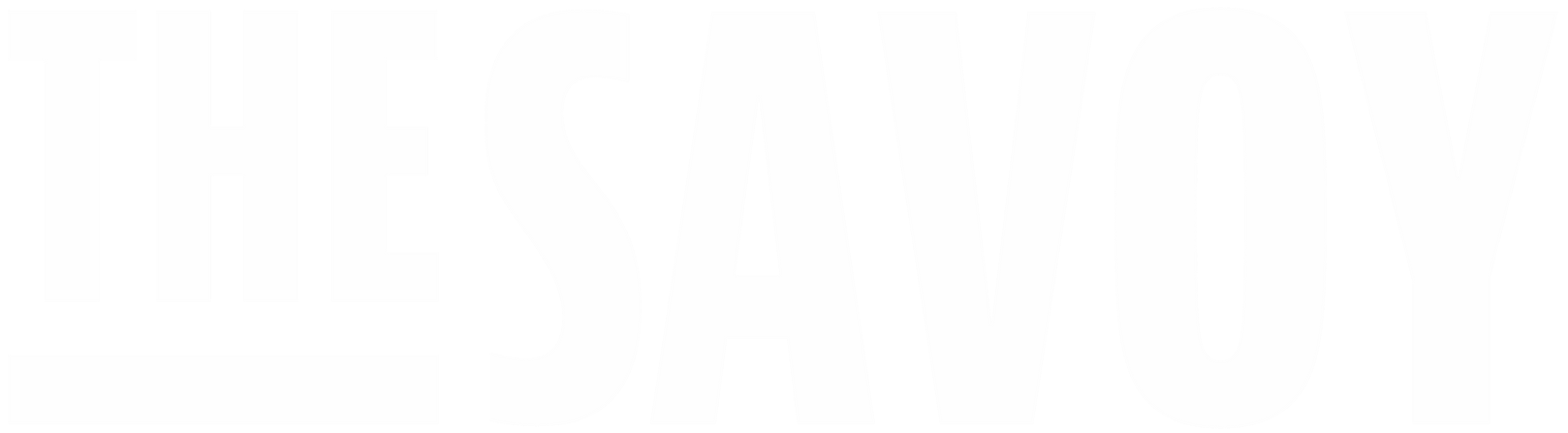 The Savoy Apartments Logo - White