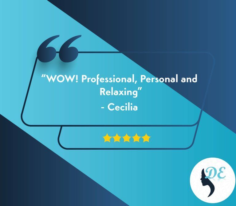 A quote that says wow professional personal and relaxing