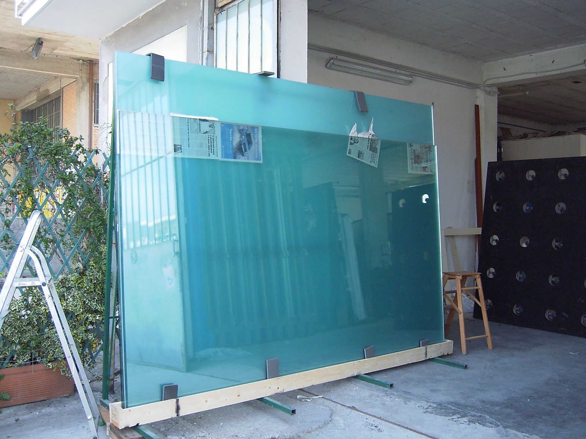 parete in vetro