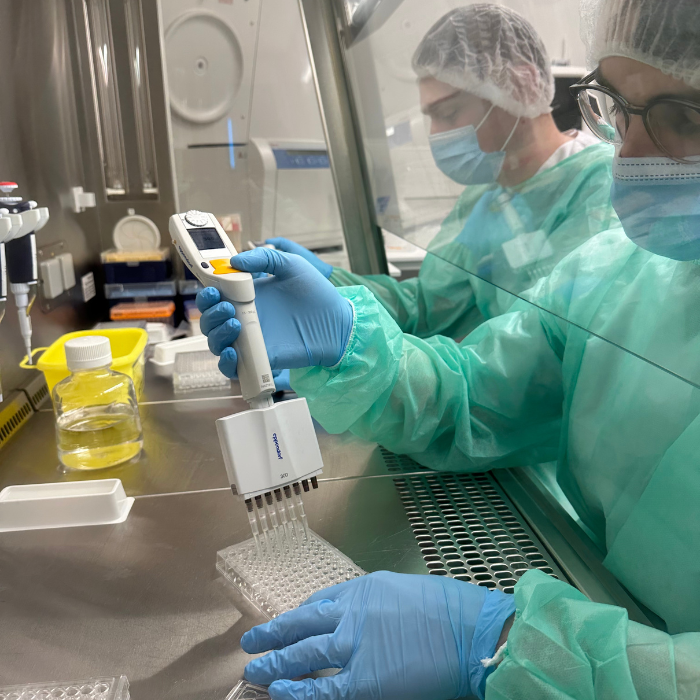 P2 laboratory dedicated to human materials