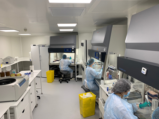 P2 laboratory dedicated to human materials